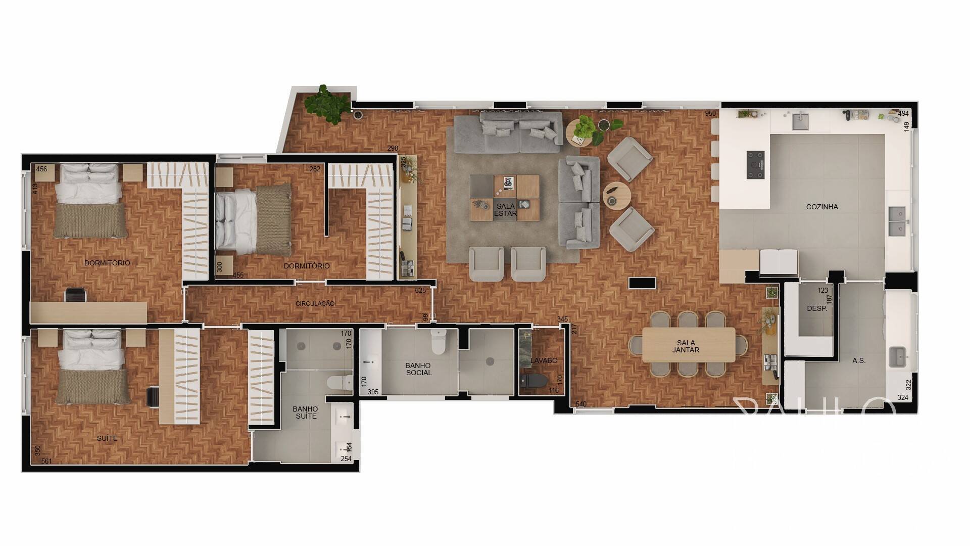 Apartamento, 3 quartos, 230 m² - Foto 16